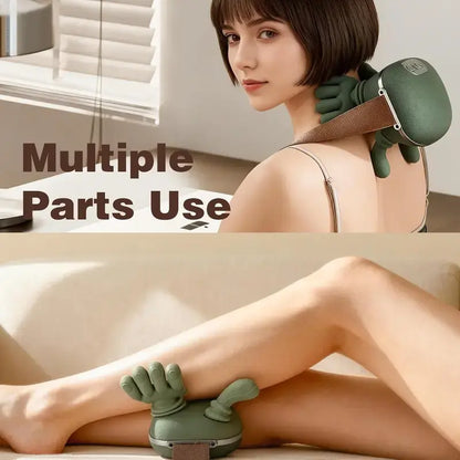 Aedwdpe Electric Bionic Hand Neck & Shoulder Massager - 3D Kneading, Heating, Rechargeable, Wireless, Portable, Adjustable Speed, Lightweight, Unisex, Wrist Pain Relief,Sohochic